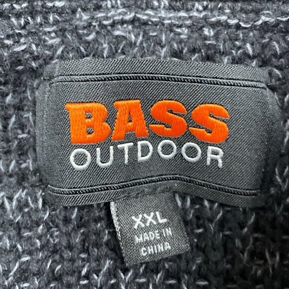 Bass Outdoor XXL Mixed Sweater Black Beauty Cotton & Polyester NWT 6375 - Picture 3 of 8